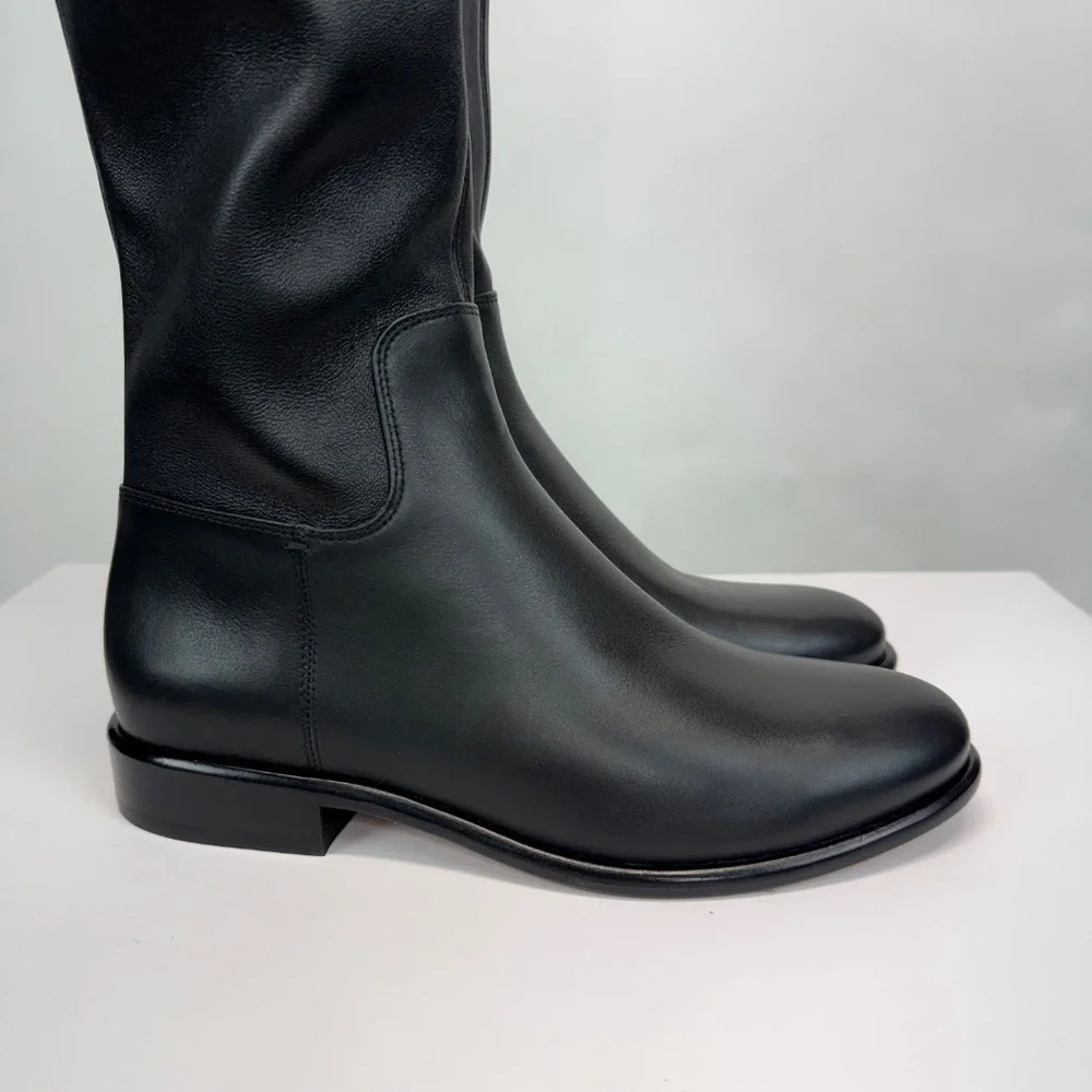 New Vince Cody Over the Knee Boot Black Sz 7.5